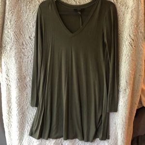 Forever21 Long Sleeve Cotton Dress